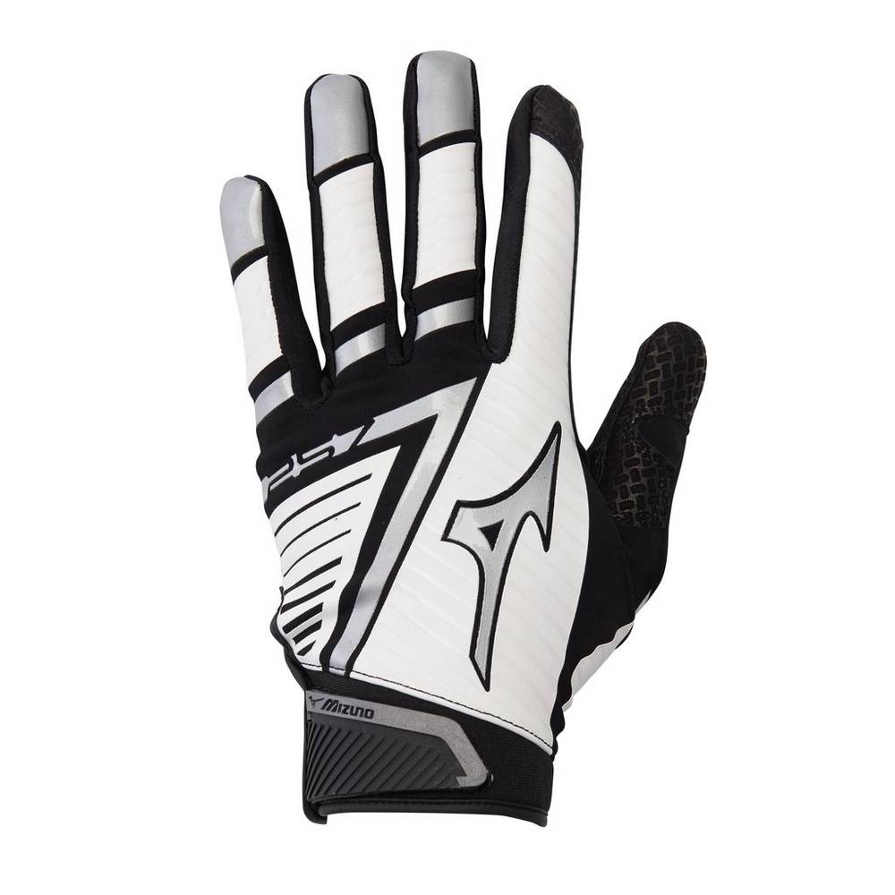 Guantes Mizuno F-257 Softball Batting Mujer Blancas/Negras Outlet RDIW-67314